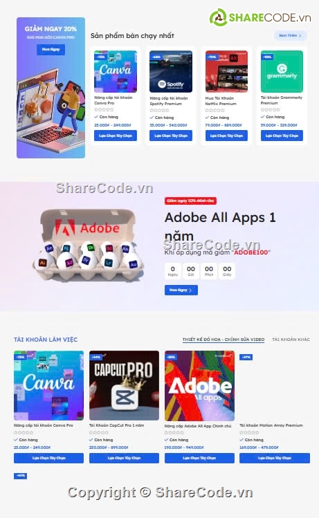 kho tài khoản,kho tài khoản cực đẹp,kho,Sharecode theme wordpress giống kho tài khoản cực,theme wordpress đẹp,code wordpress